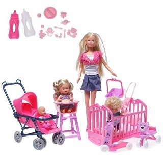 Купить Кукольный набор Штеффи и дети Simba 5736350 в интернет-магазине Детский Крым