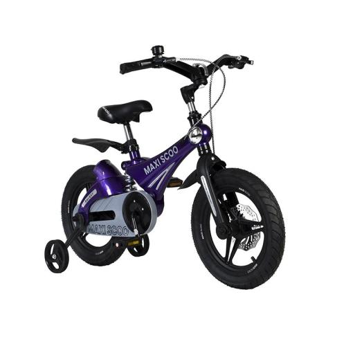 Детский двухколесный велосипед Galaxy Делюкс плюс 14 Maxiscoo MSC-G1406DP фиолетовый фото 2