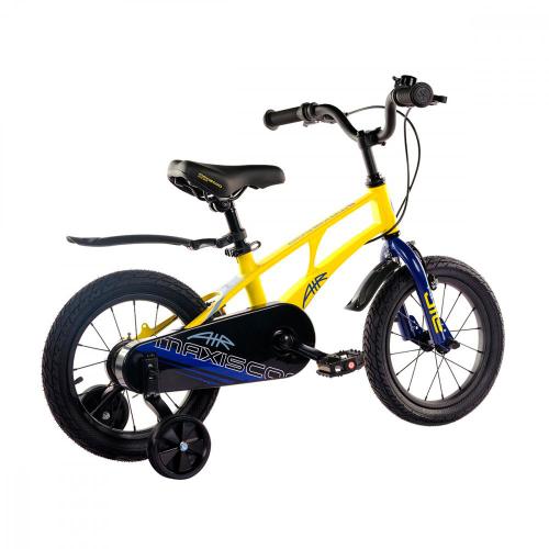 Велосипед детский Maxiscoo Air Стандарт 14'' 2024 Maxitoys MSC-A1431 жёлтый матовый фото 2