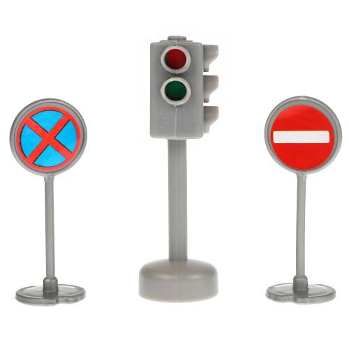 Игровой набор Светофор с дорожными знаками Технопарк SB-17-21-BLC фото 3