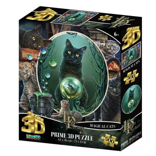 Пазл Super 3D Коллаж Кошки Prime 3D 32533
