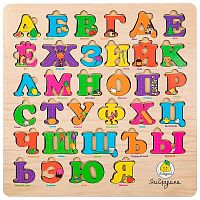Деревянная игрушка Рамка-вкладыш Русский алфавит ЯиГрушка 16832