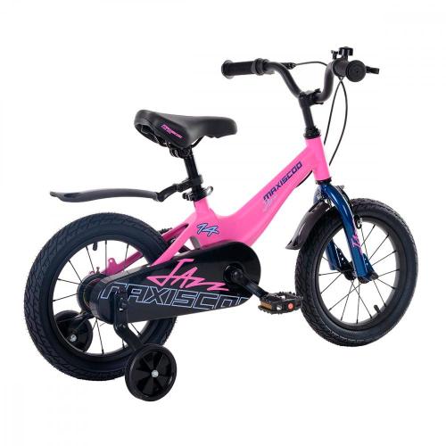 Велосипед детский Maxiscoo Jazz Стандарт 14'' 2024 Maxitoys MSC-J1432 розовый матовый фото 2