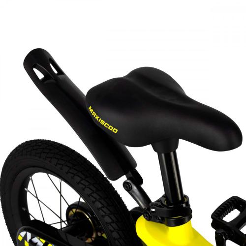 Велосипед детский Maxiscoo Space Стандарт Плюс 14'' 2024 Maxitoys MSC-S1435 жёлтый матовый фото 5