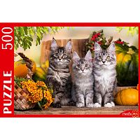 Пазлы Три непоседливых котёнка 500 элементов Рыжий кот ШТП500-1472