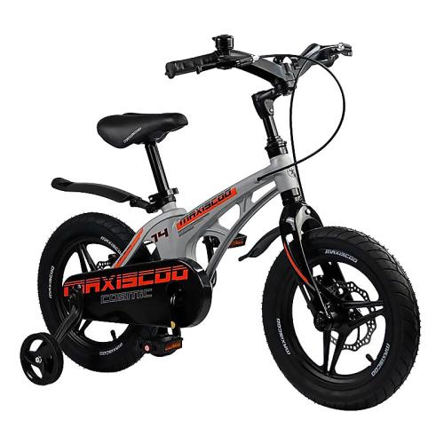 Детский двухколесный велосипед Cosmic Делюкс плюс 14 Maxiscoo MSC-C1423D серый матовый фото 2
