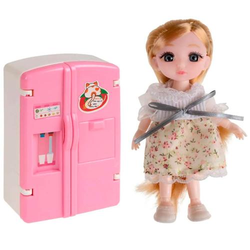 Кукольный набор кукла Alisa Kawaii mini 15 см Кухня 1TOY Т24359