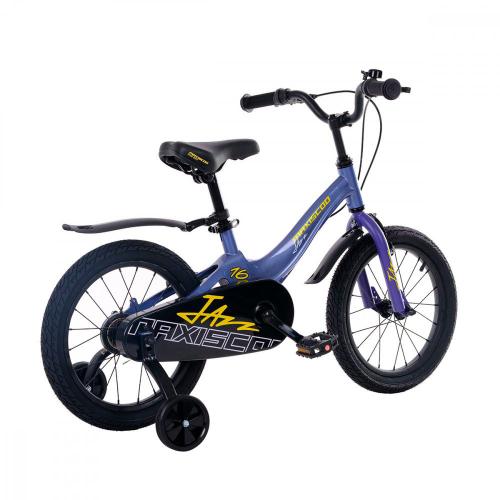 Велосипед детский Maxiscoo Jazz Стандарт 16'' 2024 Maxitoys MSC-J1631 синий карбон фото 2