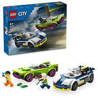 Конструктор Lego City 60415 Погоня на полицейской машине за маслкаром