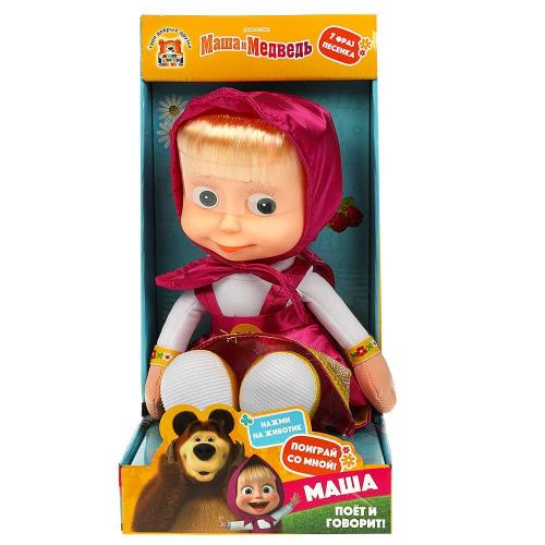 Мягкая озвученная игрушка Маша и Медведь Маша 29 см Мульти-Пульти V85833-30X фото 4