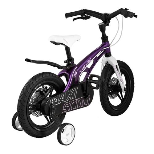 Детский двухколесный велосипед Cosmic Делюкс плюс 14 Maxiscoo MSC-C1417D фиолетовый фото 4