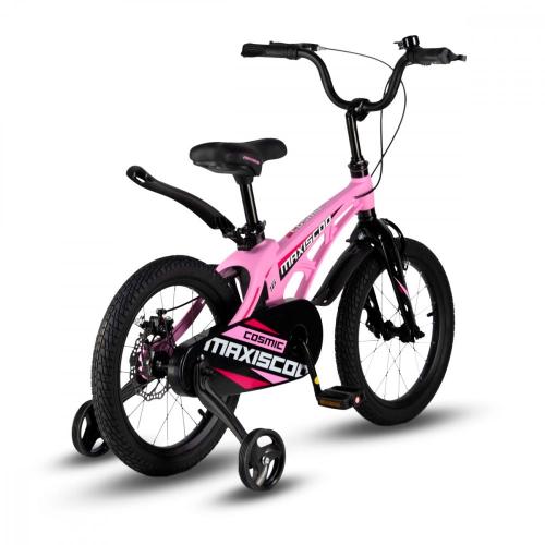 Велосипед детский Maxiscoo Cosmic Стандарт 16'' 2024 Maxitoys MSC-С1631 розовый матовый фото 2